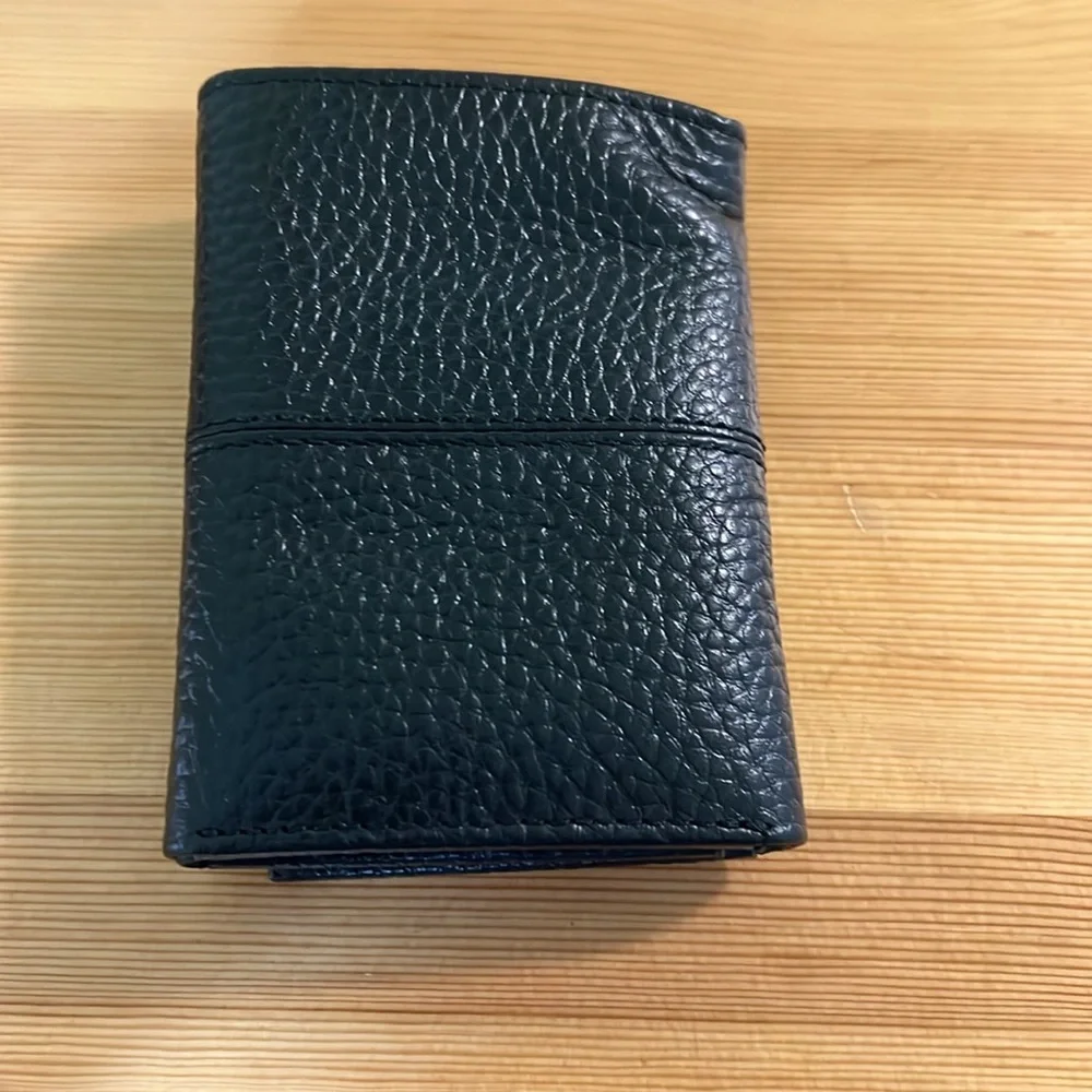 NWT Cole Haan Black Trifold Wallet